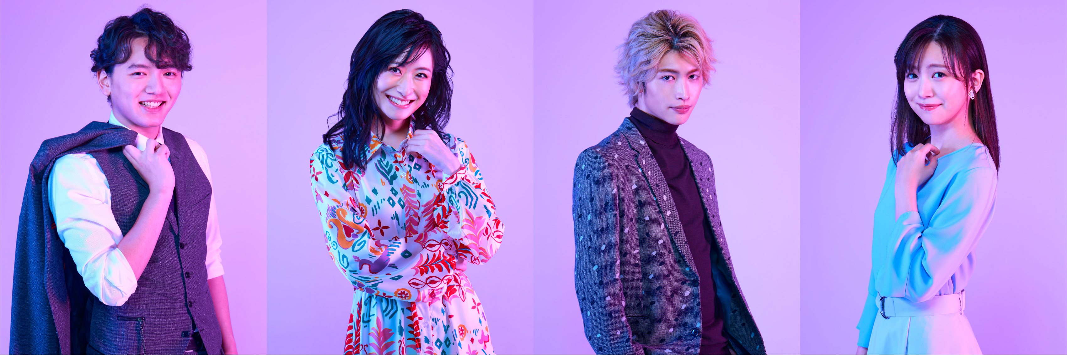 左より）濱田龍臣、唯月ふうか、増子敦貴（GENIC）、熊谷彩春