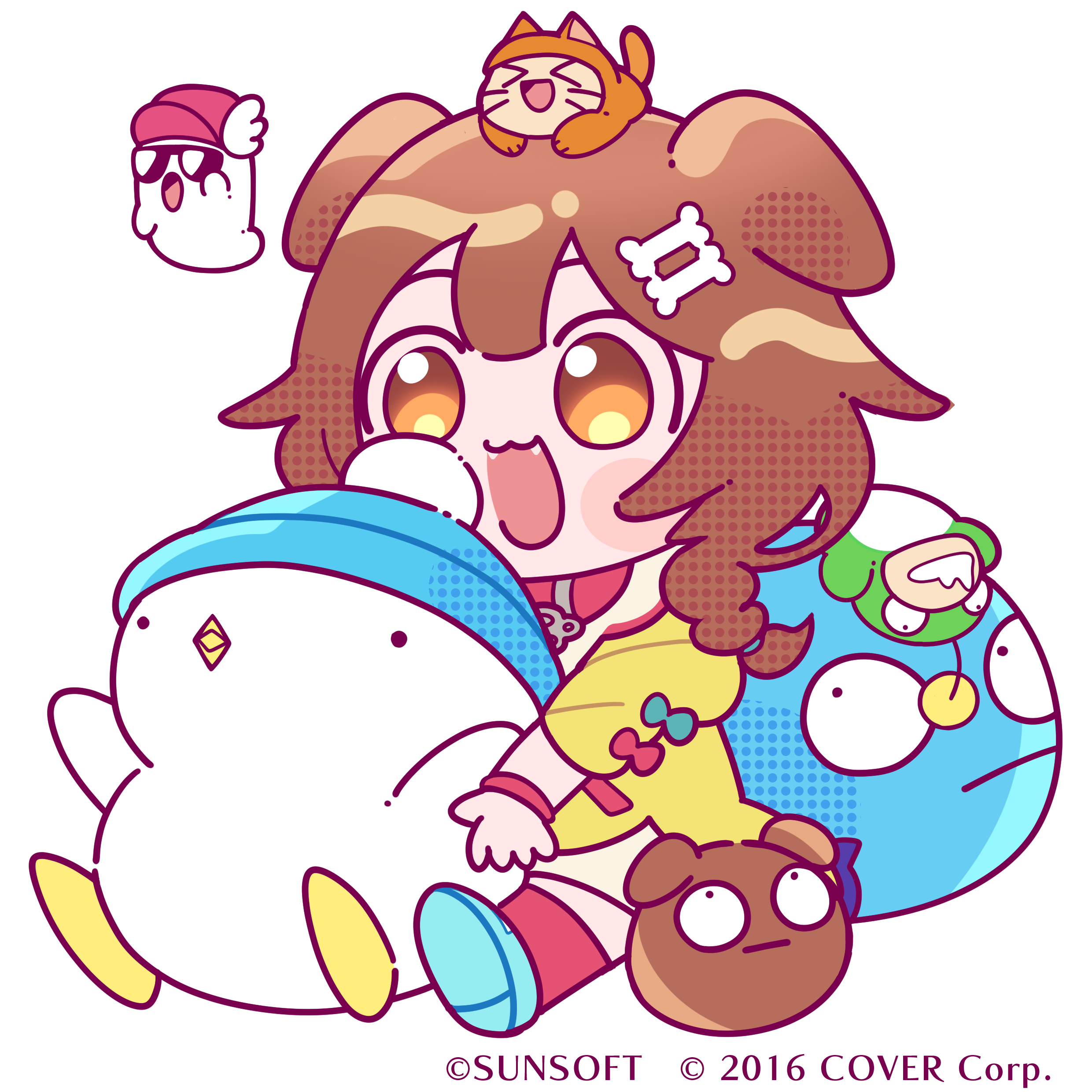 へべれけキャラと一緒！