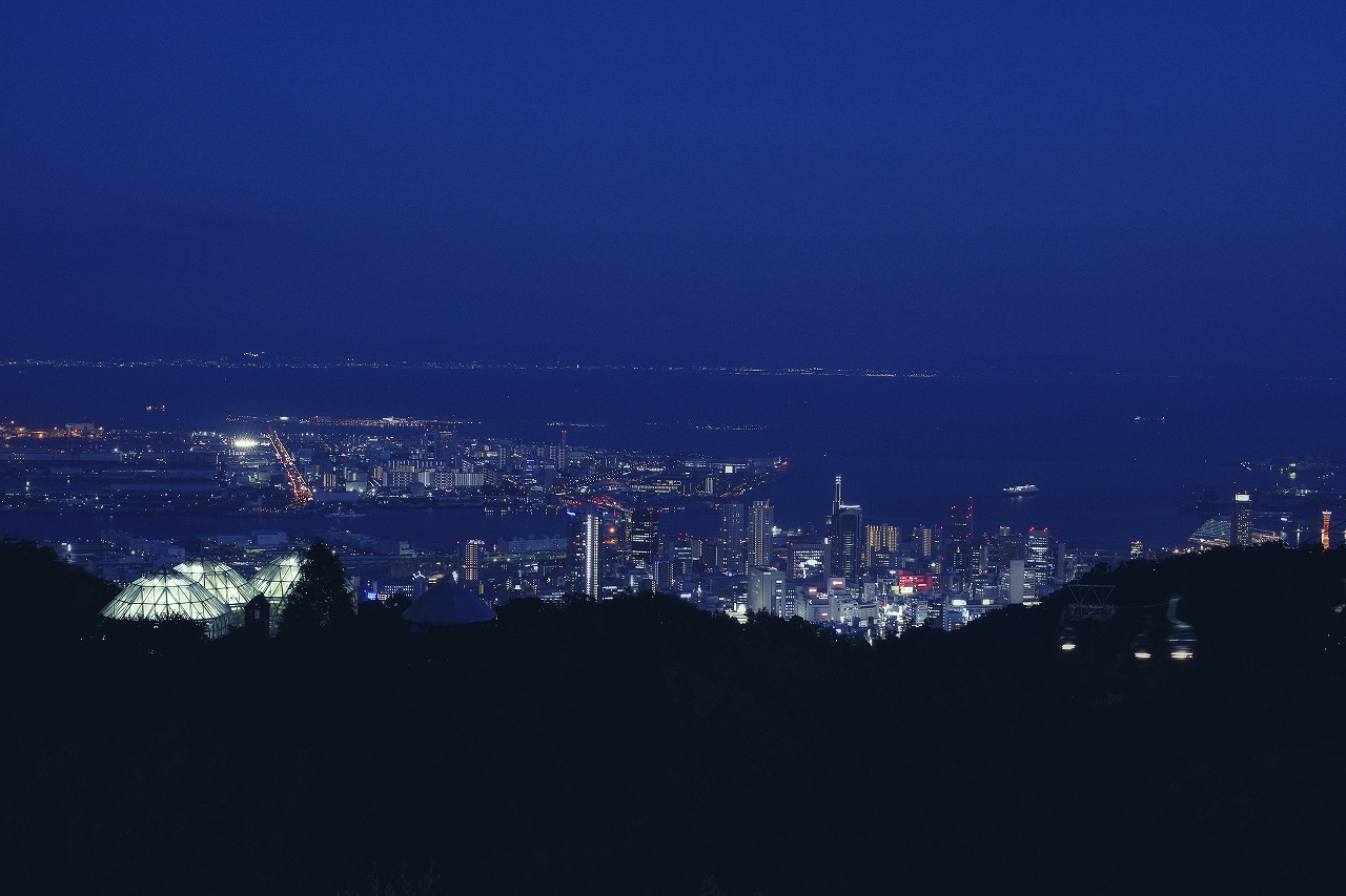 展望プラザからの神戸の夜景