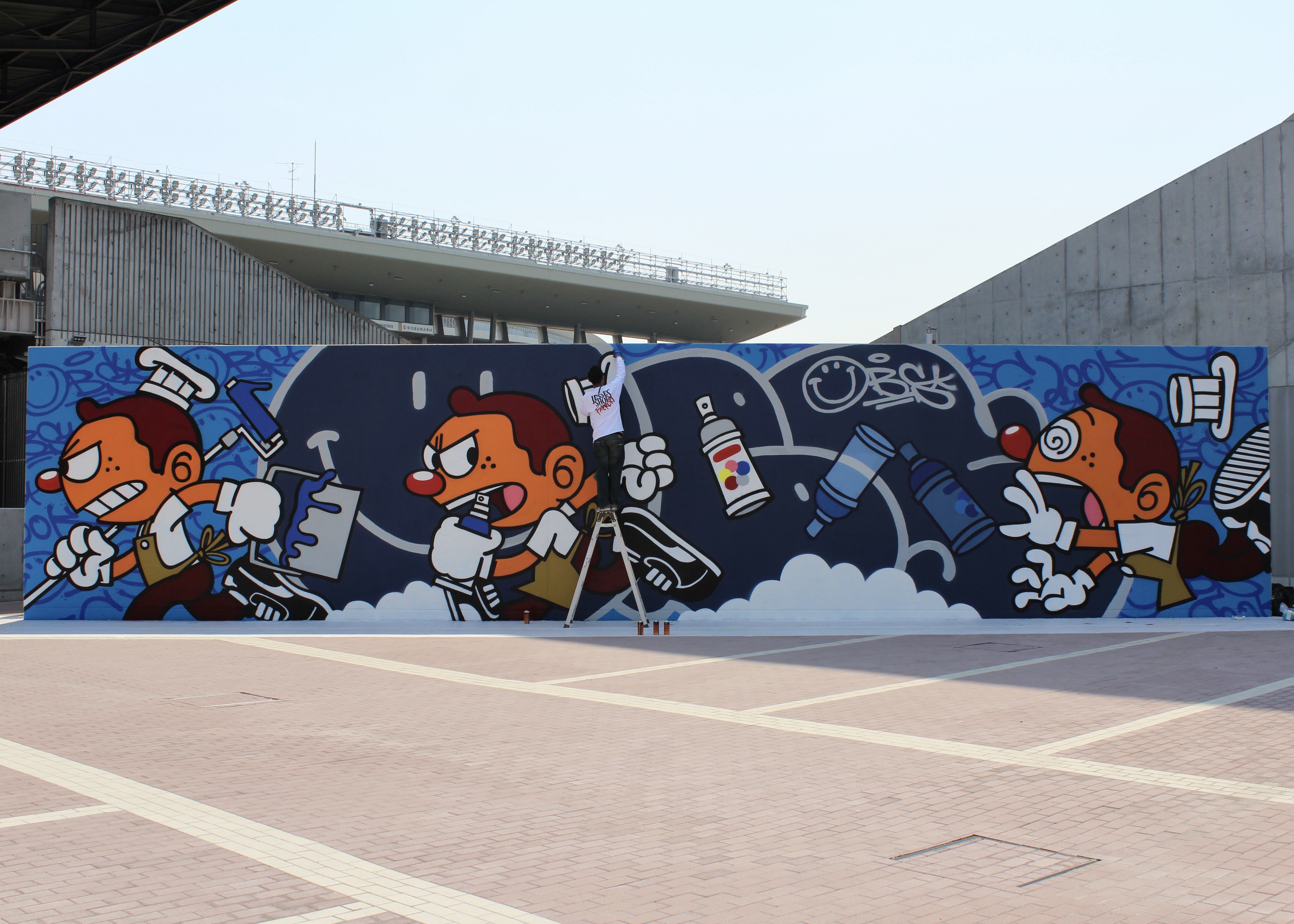 ヨドコウ桜スタジアムの「HANASAKA MURAL」