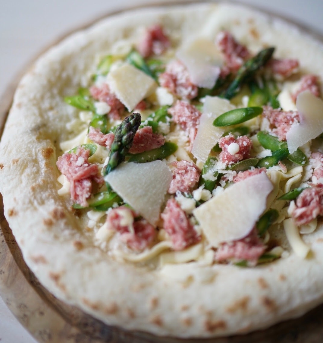 能登豚サルシッチャと春アスパラ