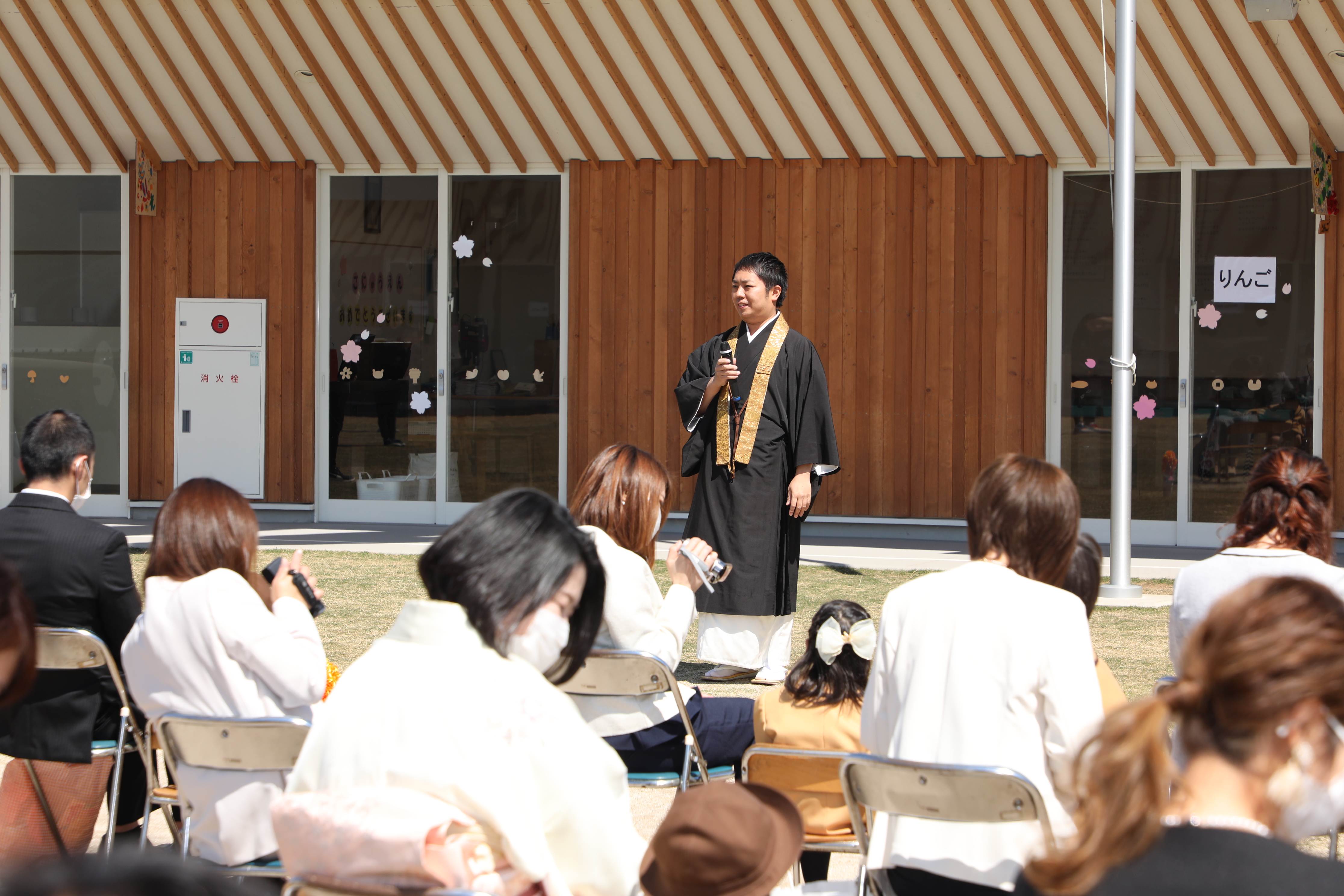子どもたちのために。園の思いを市村弘貴園長が伝えました。