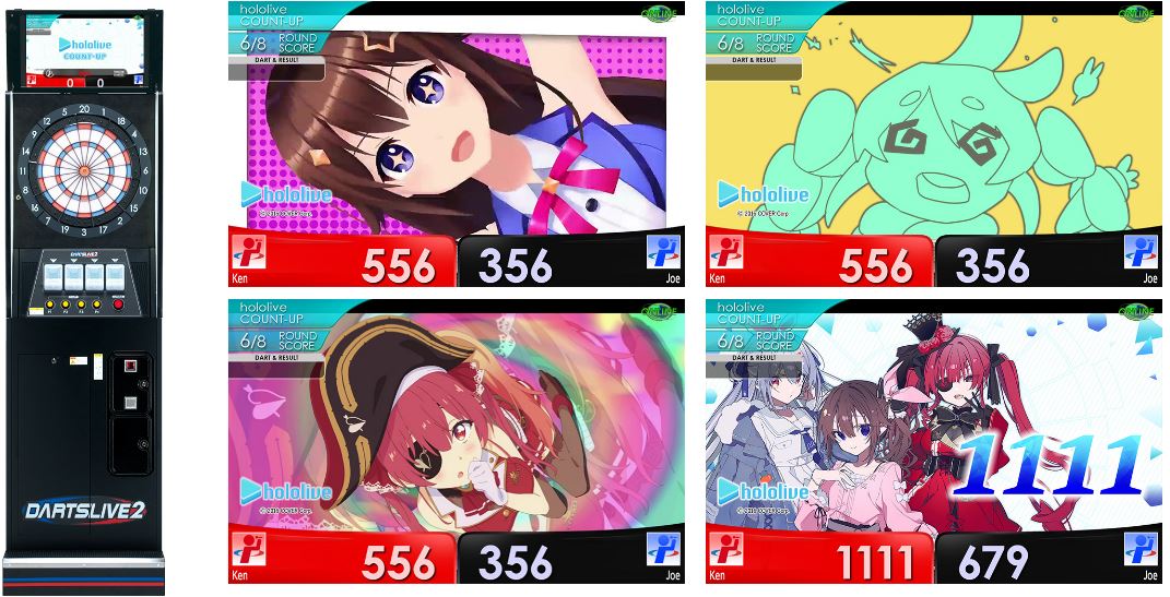 ダーツライブ2『ホロライブCOUNT-UP』イメージ