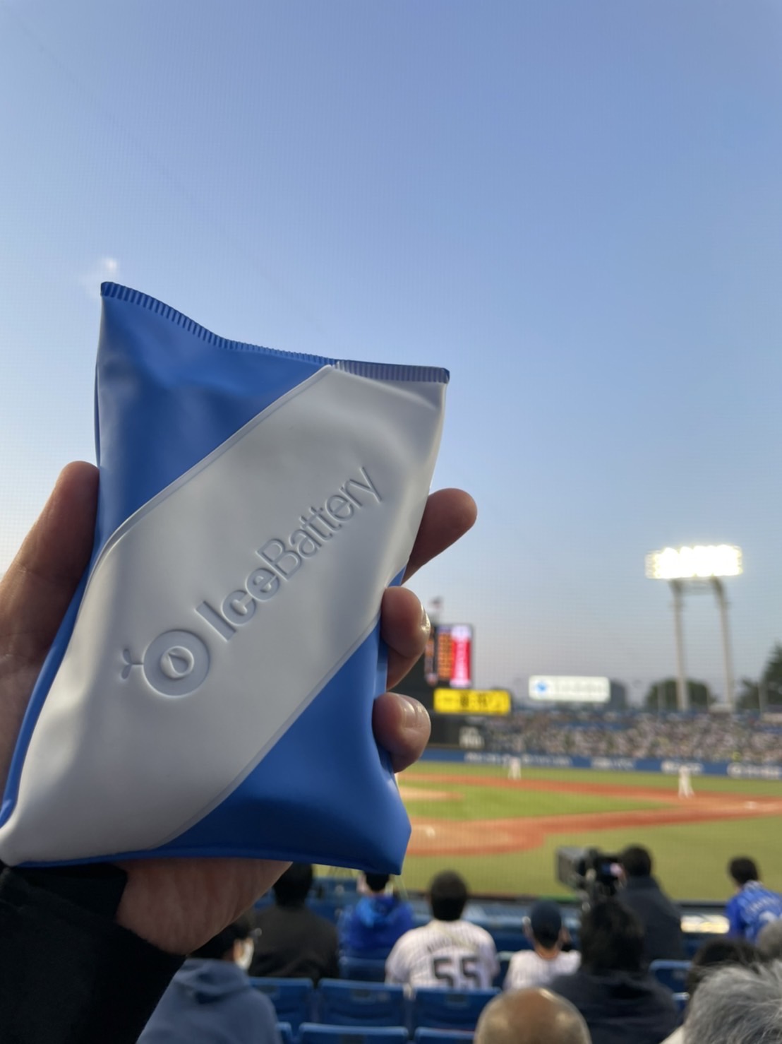 スタジアム観戦での使用例