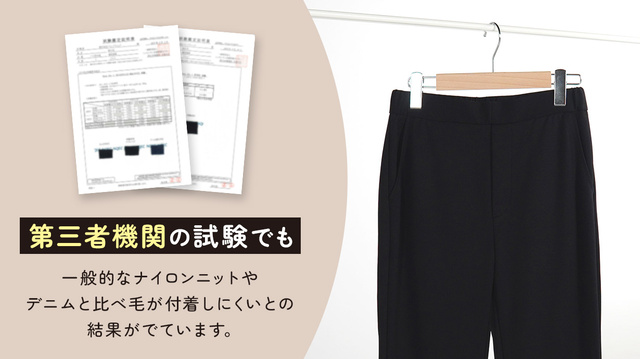 毛が取れやすい不思議な生地