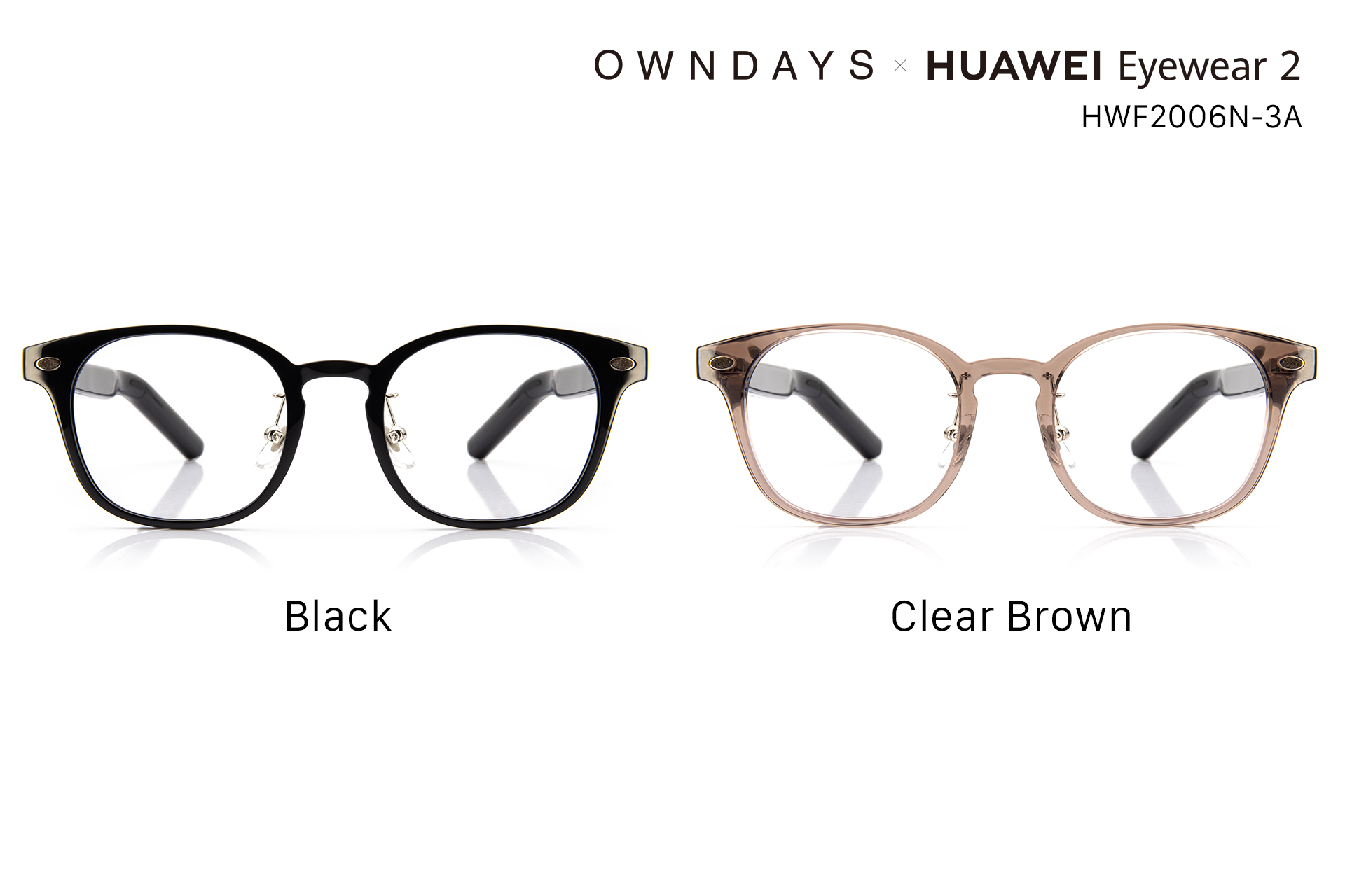 OWNDAYS×HUAWEI Eyewear 2 ボストンウェリントン型