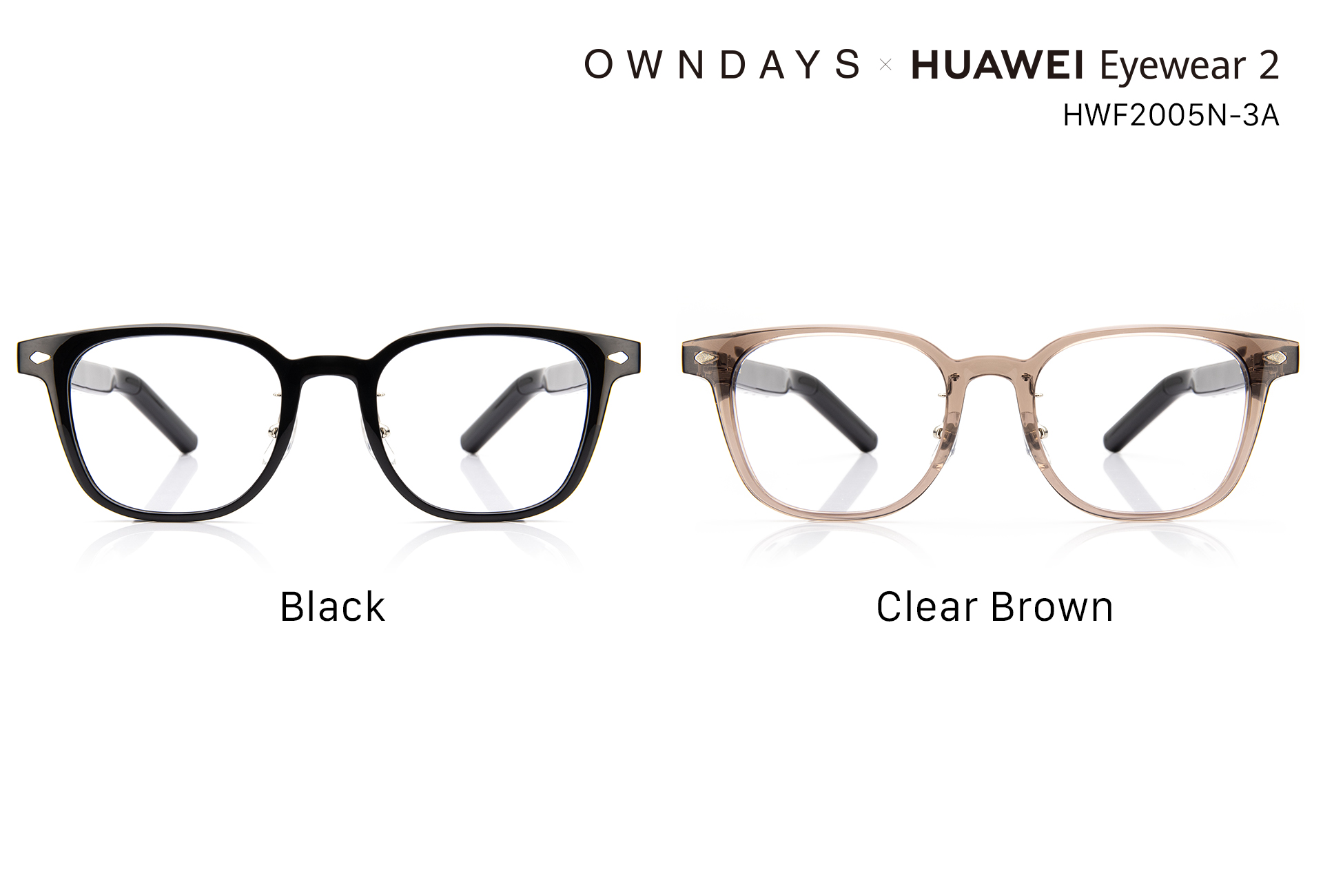 OWNDAYS×HUAWEI Eyewear 2 ウェリントン型