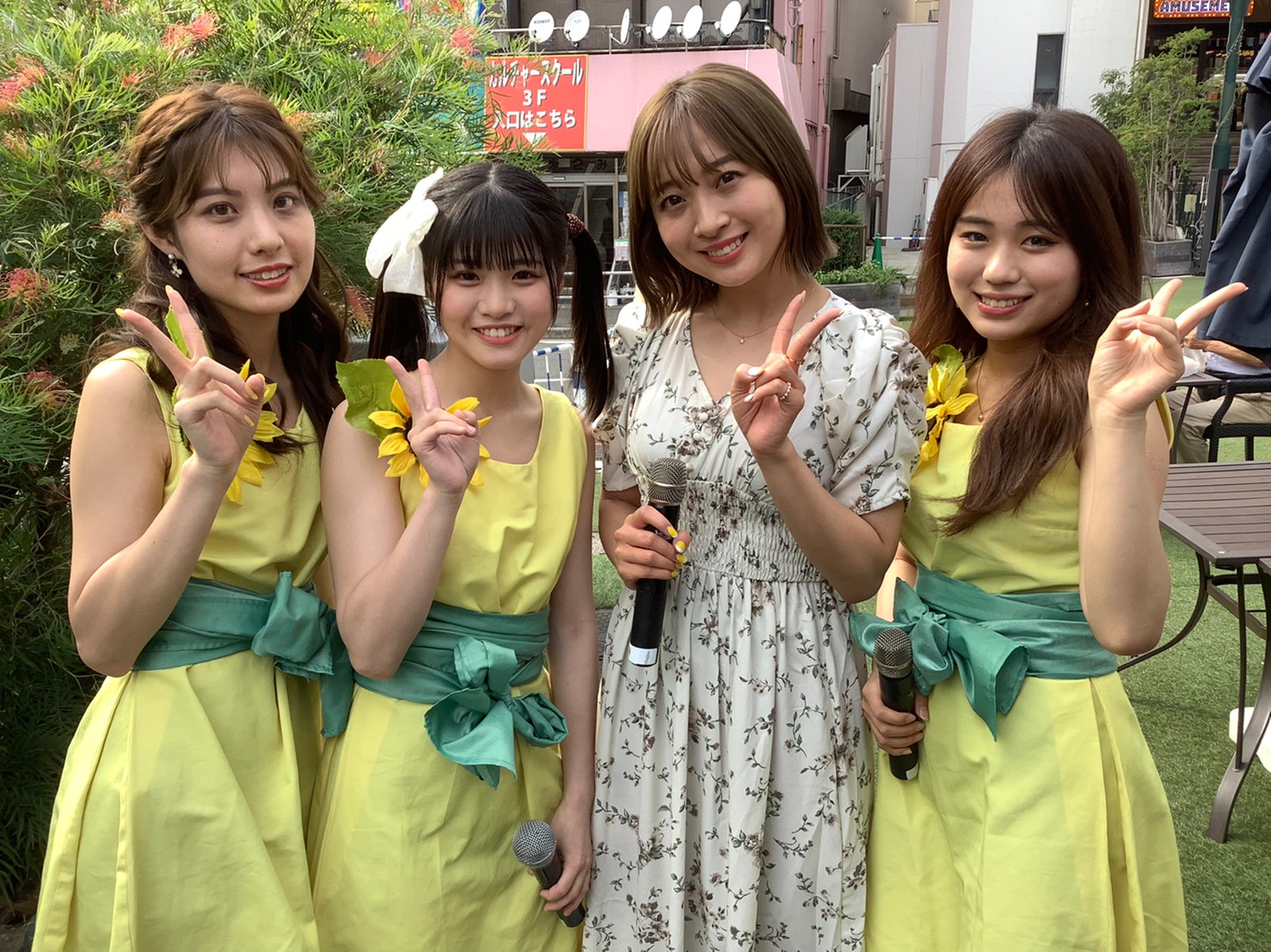 オーディションの公式アンバサダー 渡邉幸愛さんと3期生