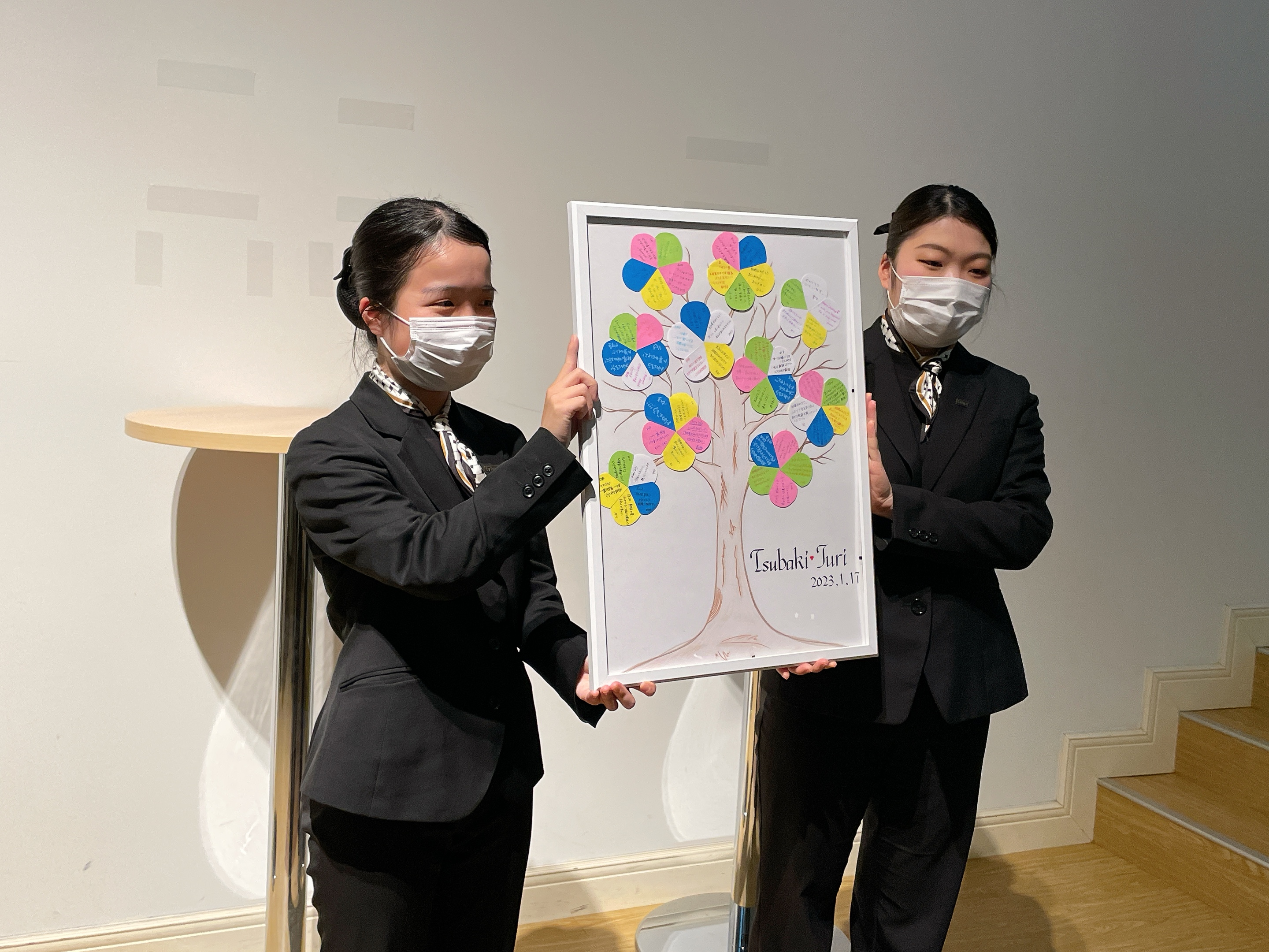 ウエディングツリーの様子