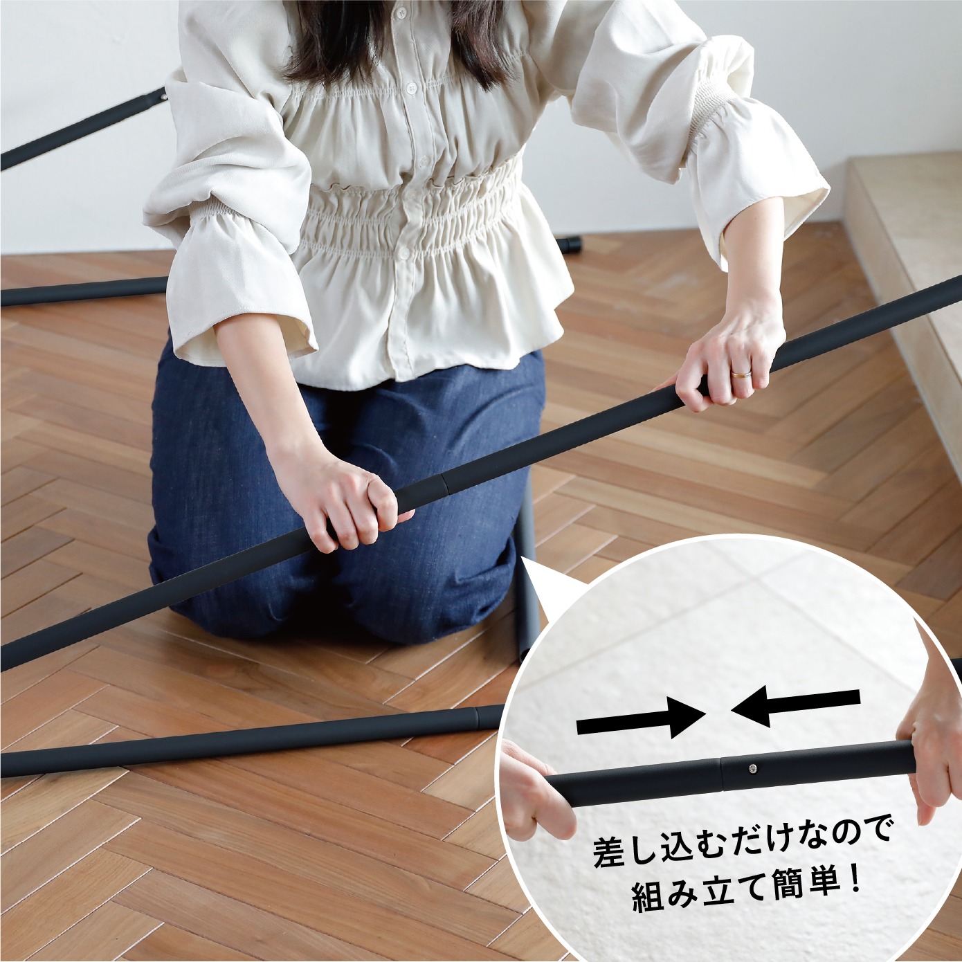 掛け布団も干せる室内物干しスタンド