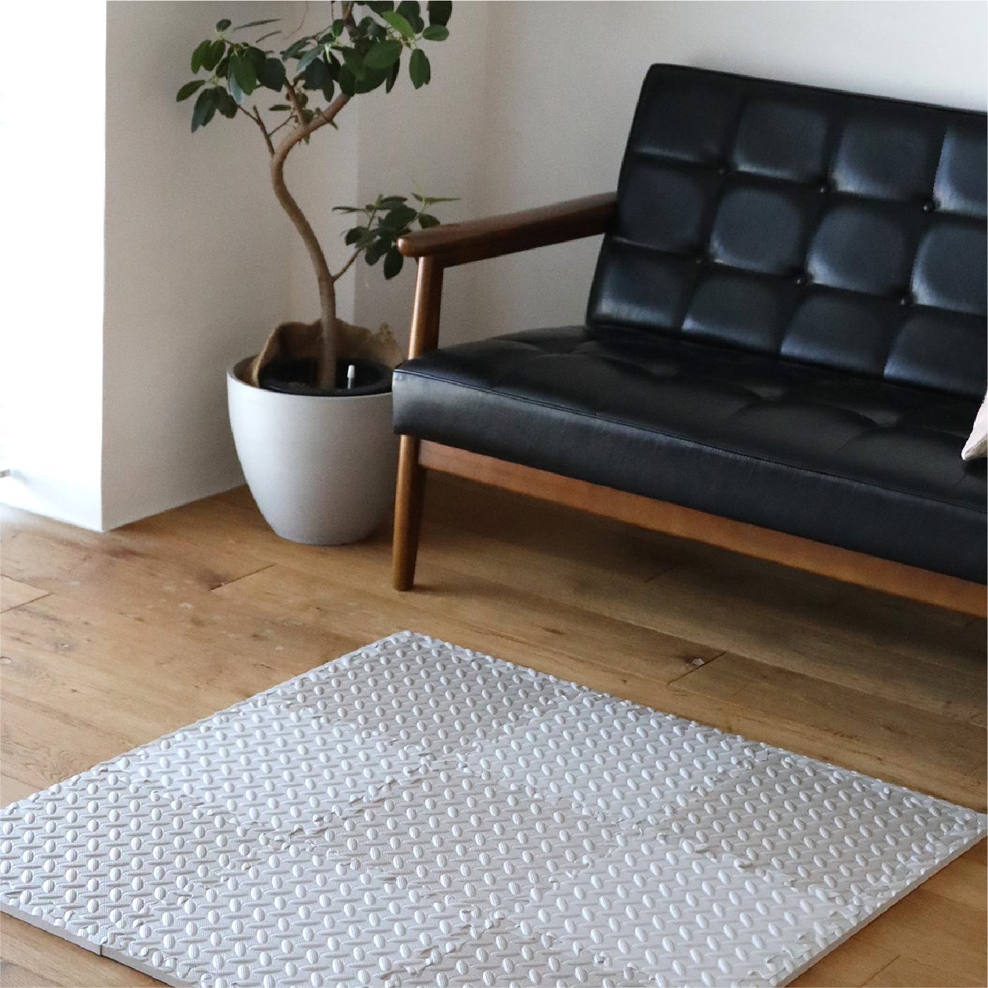 フチ付きジョイントマットの設置イメージ