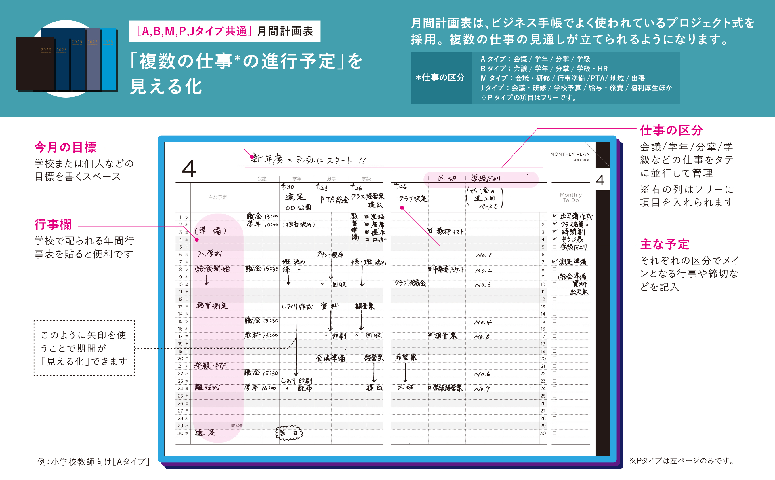 A.B.M.P.Jタイプ共通　月間計画表