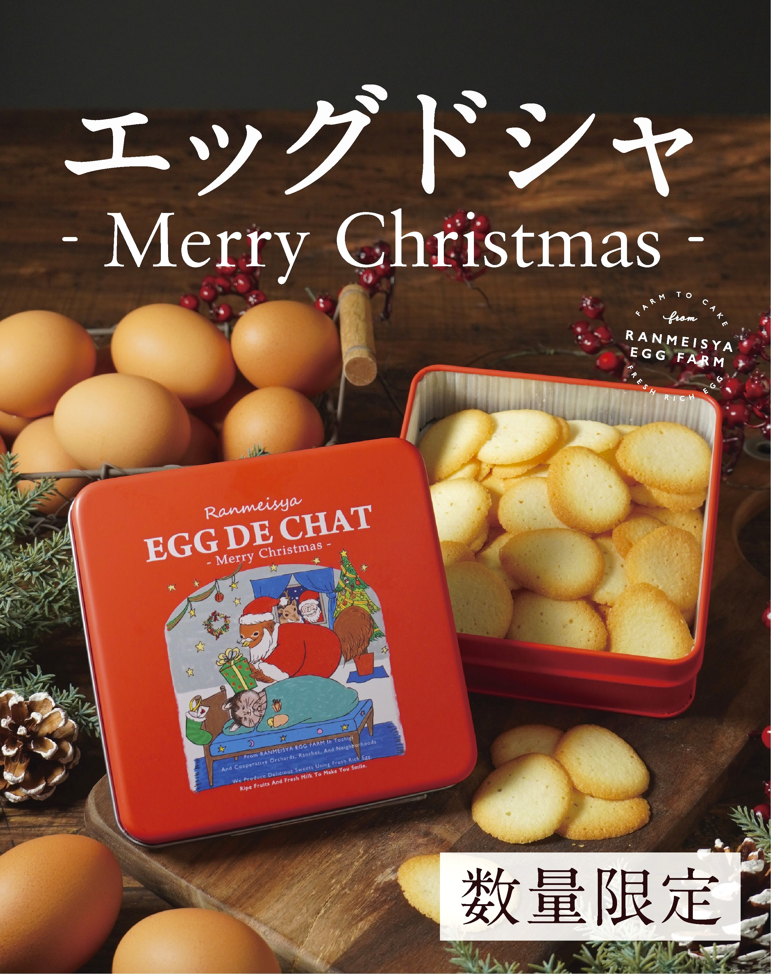 季節限定缶　エッグドシャ【メリークリスマス】