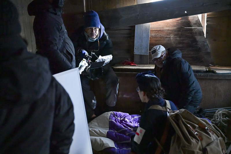 映画「じょっぱりー看護の人花田ミキ」撮影風景