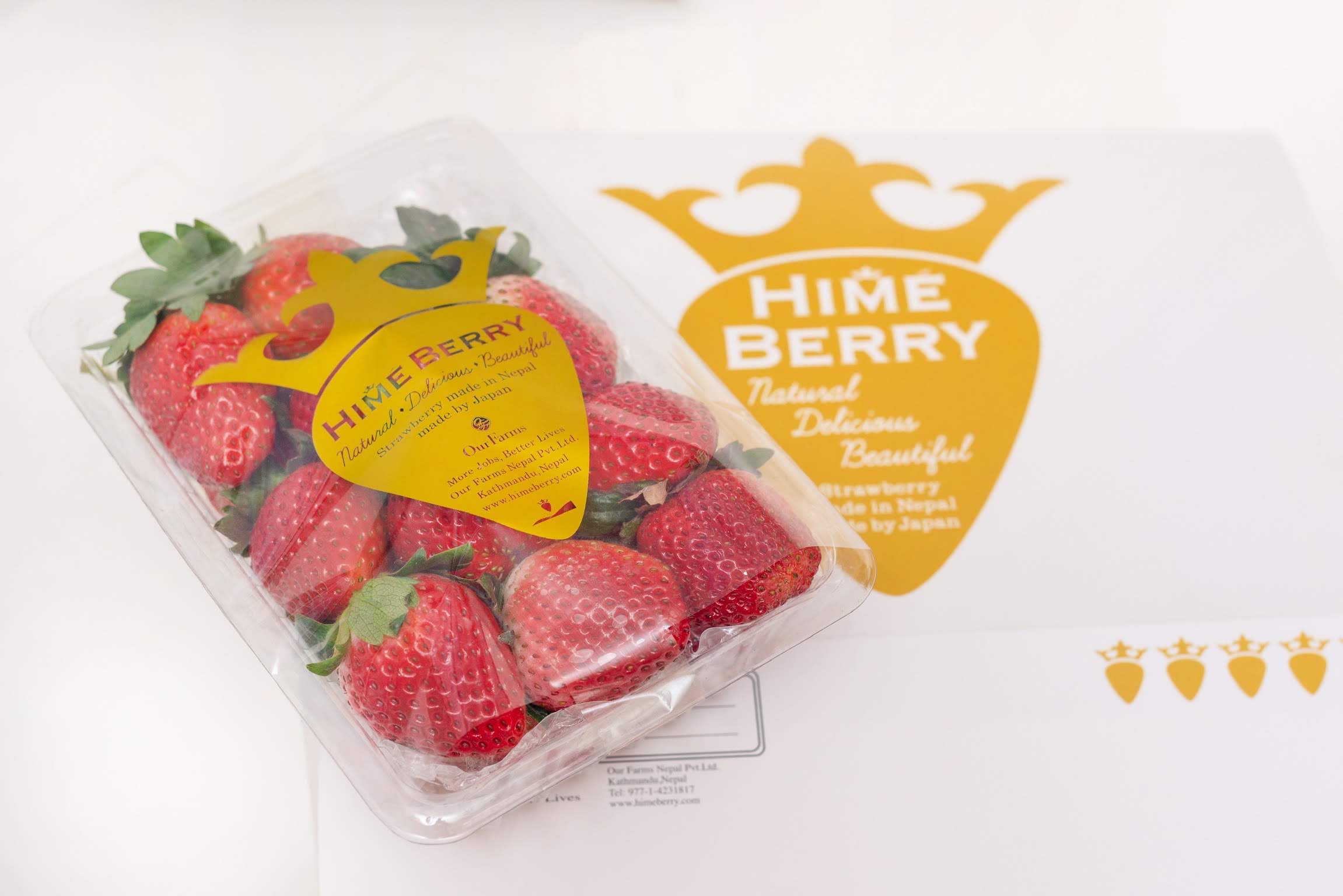 ネパールでのいちごブランド『HIMEBERRY』