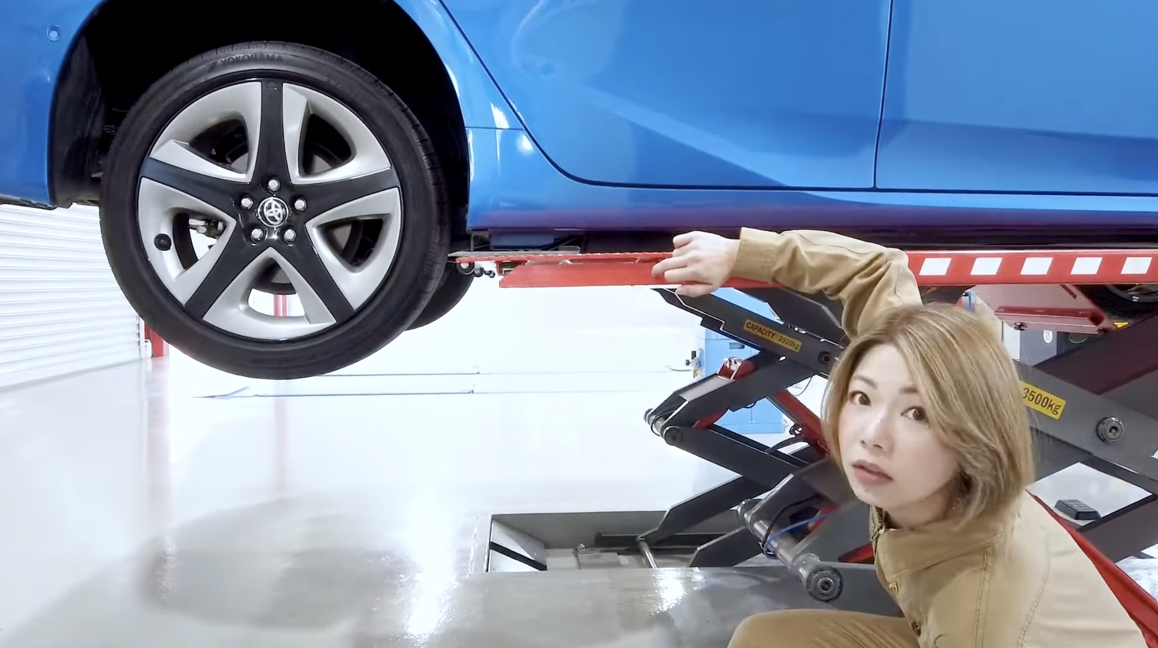ファインピース 自動車整備用リフト 120mm薄型シザースリフト