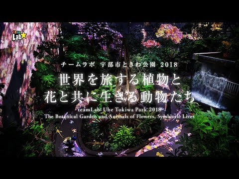 チームラボ 宇部市ときわ公園 2018 世界を旅する植物と、花と共に