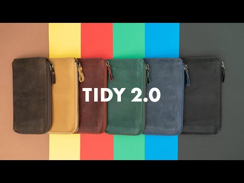 小さい長財布「TIDY2.0」Olive マイナーチェンジ 右利き用【ハレルヤ】