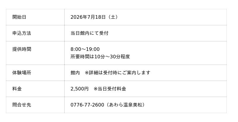 株式会社大津屋、宿泊施設向け体験コンテンツ事業を開始。第一弾として「あわら温泉 美松」で若狭塗り箸研ぎ出し体験を提供 株式会社大津屋、宿泊施設向け体験コンテンツ事業を開始。第一弾として「あわら温泉 美松」で若狭塗り箸研ぎ出し体験を提供