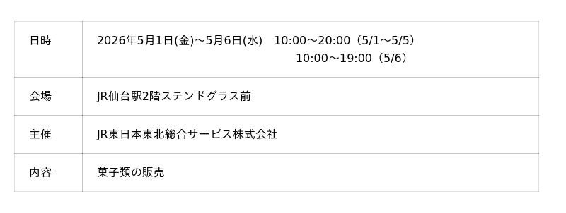 「kazunori ikeda POP UP SHOP」開催! 【仙台駅2階ステンドグラス前】 「kazunori ikeda POP UP SHOP」開催! 【仙台駅2階ステンドグラス前】