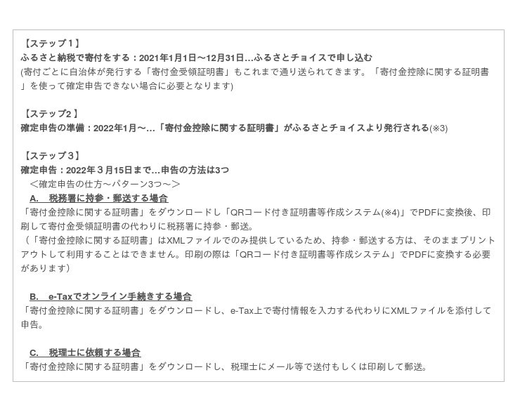 ふるさとチョイス 21年の寄付より確定申告の必要書類が1枚にまとまりさらに簡単に ふるさと 納税の 寄付金控除に関する証明書 電子発行を来年1月より開始 時事ドットコム