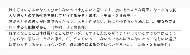 友だちの彼氏・彼女を好きになってしまったら…。経験者203人に聞いた恋の結末とは 朝日新聞デジタルマガジン＆[and]