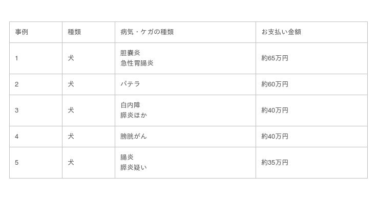 22年4月度 高額保険金お支払い事例 犬の胆嚢炎に約65万円 ペット保険 Ps保険 調べ 時事ドットコム