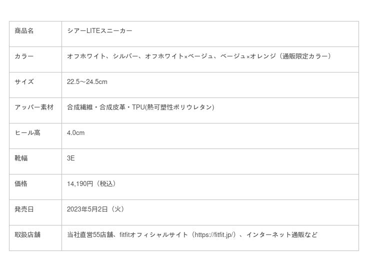 人気のロングセラー「LITEスニーカー」シリーズから、涼しげなシアー