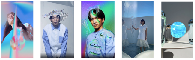 左から、AQUA RAINBOW、AQUA HAT、AQUA AIR、AQUA MIRROR、AQUA BALL 左から、AQUA RAINBOW、AQUA HAT、AQUA AIR、AQUA MIRROR、AQUA BALL