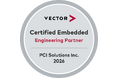 PCIソリューションズ、Vector Certified Embedded Engineering Partner 認定を取得