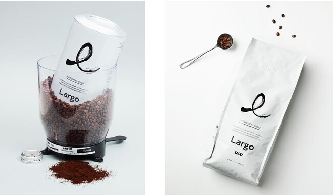 Largo AUTHENTIC ROAST（ラルゴ オーセンティックロースト）缶（900g）（左）と袋（1000g）（右）