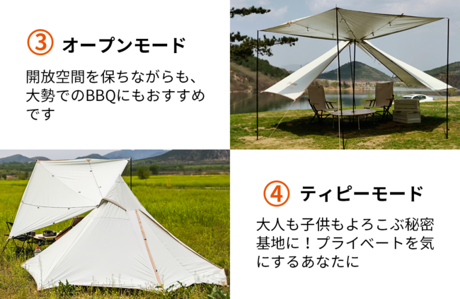 都内で KingCamp ベルテント アウトドア キャンプ テント 2~4人用 超