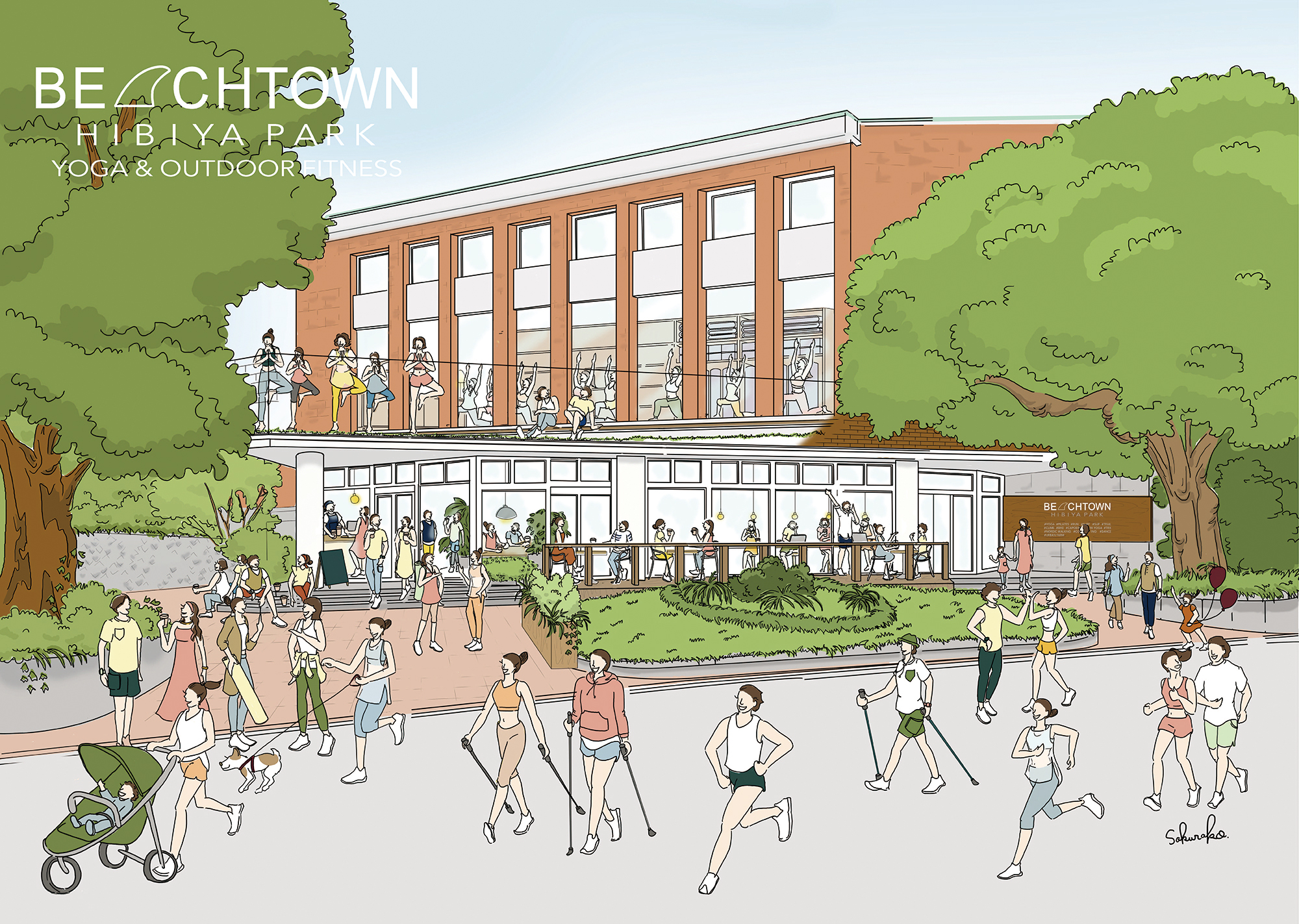 6月1日オープン 日比谷公園内に ヨガ アウトドアフィットネス施設 Beachtown日比谷公園 がオープン 株式会社beachtownのプレスリリース