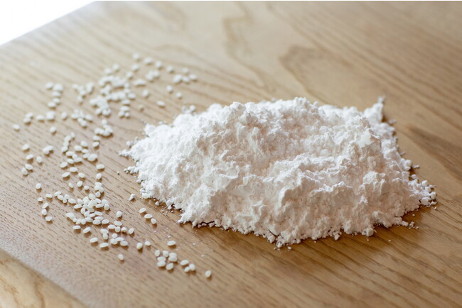生産者から直接購入した中米は、田田田堂こだわりの「湿式気流粉砕式」できめ細かな米粉に。