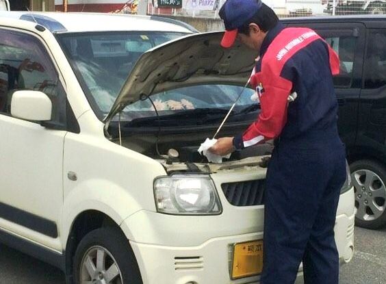 【エンジンオイル点検】被災地における車両無料点検
