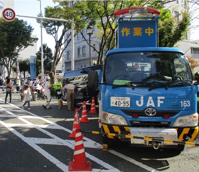 レッカー車の展示　イメージ