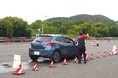 【JAF岡山】公道では試せない　急ブレーキや危険回避をマイカーで体験