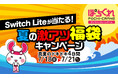 オンラインクレーンゲーム「ぽちくれ」、4日間限定「Switch Liteが当たる!夏の激アツ福袋キャンペーン」開催