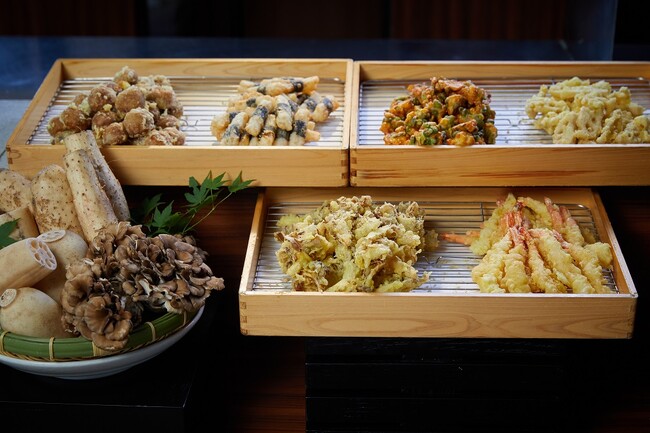 秋の天ぷらメニュー 秋の天ぷらメニュー