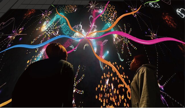 プロジェクションマッピングの世界観 ※実際はPRONT前広場からご覧いただきます プロジェクションマッピングの世界観 ※実際はPRONT前広場からご覧いただきます