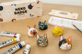 【自分だけの猫が作れる】海洋堂の猫フィギュアを自由に着彩「ネコバッジ ペイントキット」発売!