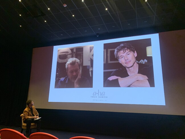 a-ha映画『トゥルー・ノース』Q&Aの様子 a-ha映画『トゥルー・ノース』Q&Aの様子
