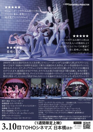 マシュー・ボーンの『くるみ割り人形』チラシ裏 マシュー・ボーンの『くるみ割り人形』チラシ裏