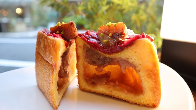 栗とカシスのブリオッシュ 栗とカシスのブリオッシュ