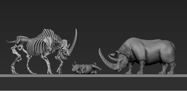 国立科学博物館特別展「化石ハンター展」世界初公開チベットケサイ全身骨格・生体復元モデル・生態復元映像を担当