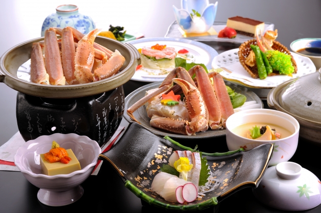 かにプランお食事一例