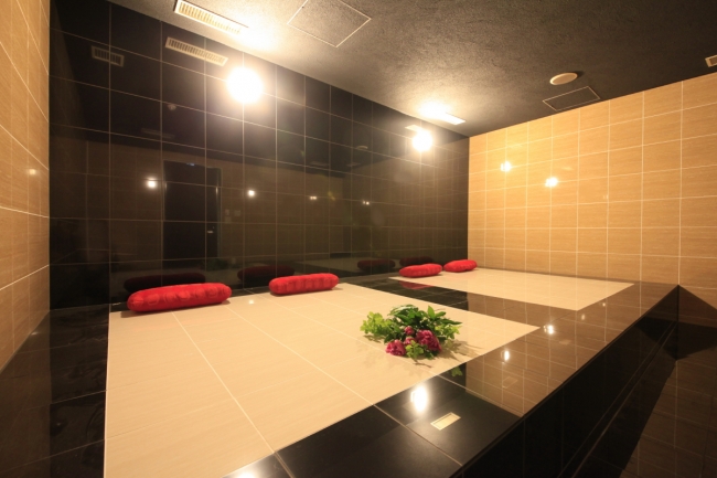 館内には女性専用岩盤浴も