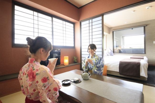 チェックアウトまでお部屋で寛いで
