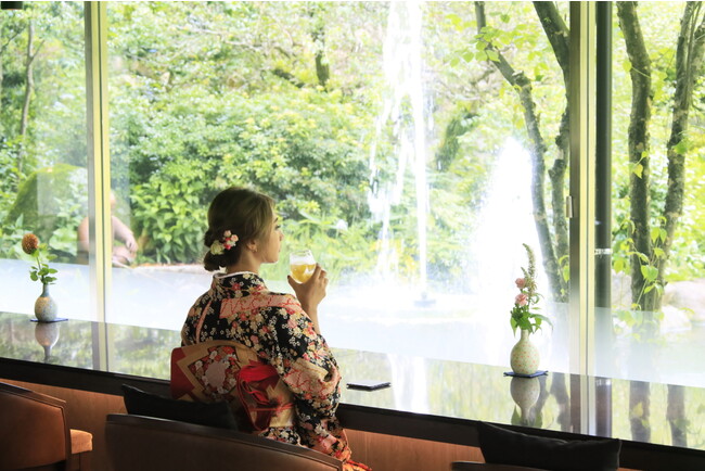 日本庭園を眺めながら一息 日本庭園を眺めながら一息