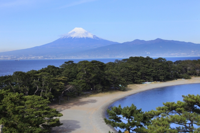 戸田港と富士山